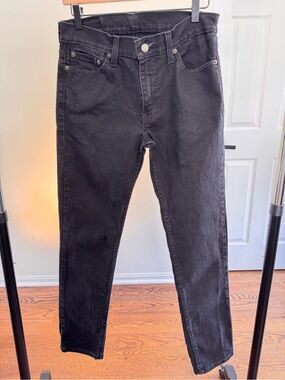 Slim Straight Men’s Jeans in Black W30 L32
